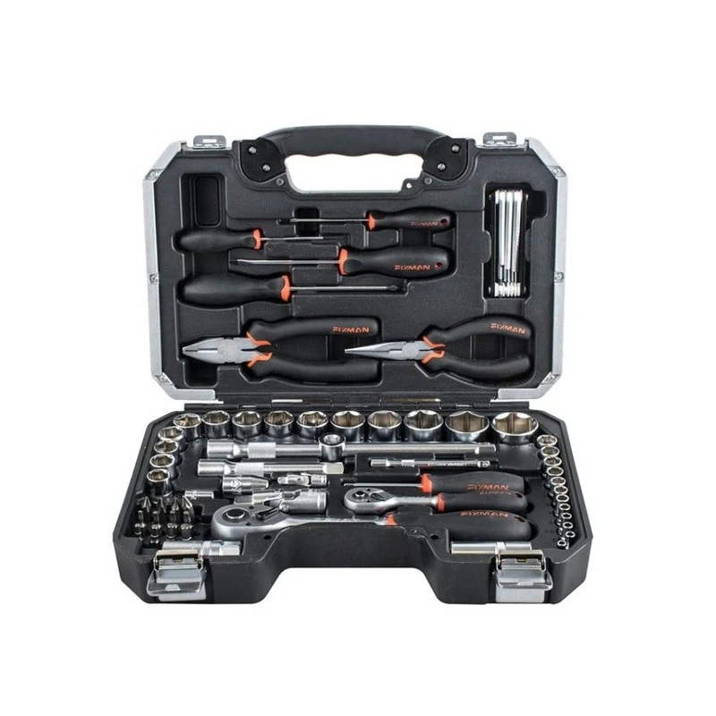 Fixman | Socket & Tool Set 1/4" & 1/2" 65Pc