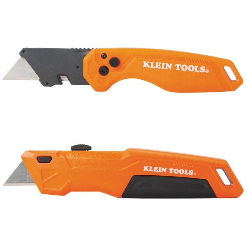 Folding And Slide Out Utility Knife Set By Klein 44312