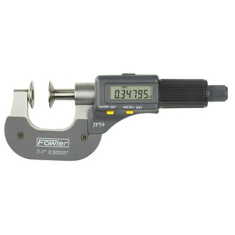 Fowler 0-1/0-25mm Electronic IP54 Disc Micrometer - 54-860-301