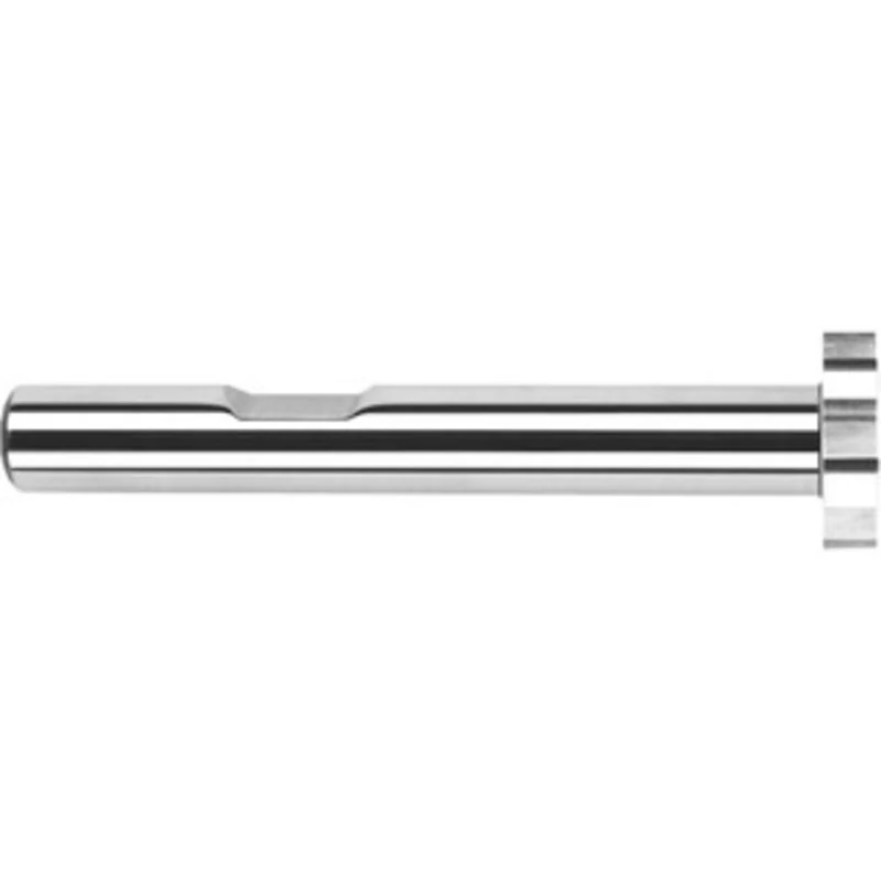 Harvey Tool 1 Cut Diam, 1/2 Cut Width, 1/2 Shank, Straight-Tooth Woodruff Keyseat Cutter Brazed Solid Carbide, Uncoat...