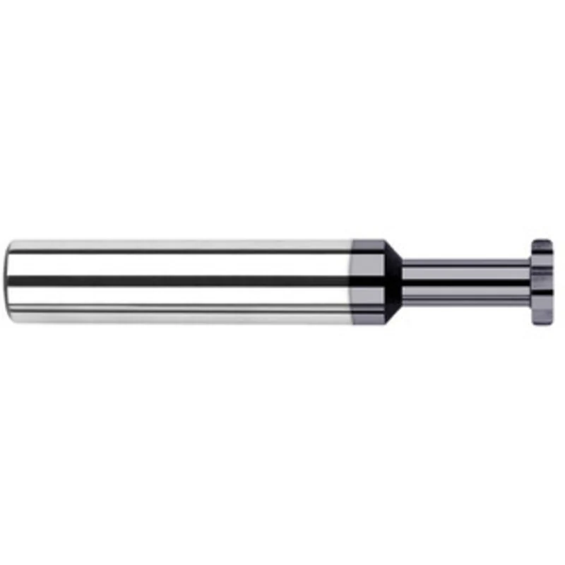 Harvey Tool 1/2 Cut Diam, 1/16 Cut Width, 1/2 Shank, Straight-Tooth Woodruff Keyseat Cutter Solid Carbide, AlTiN Fini...