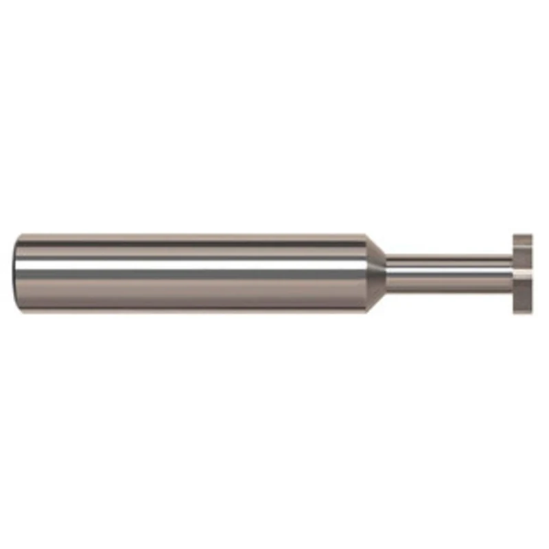 Harvey Tool 1/2 Cut Diam, 5/64 Cut Width, 1/2 Shank, Straight-Tooth Woodruff Keyseat Cutter Solid Carbide, Uncoated, ...