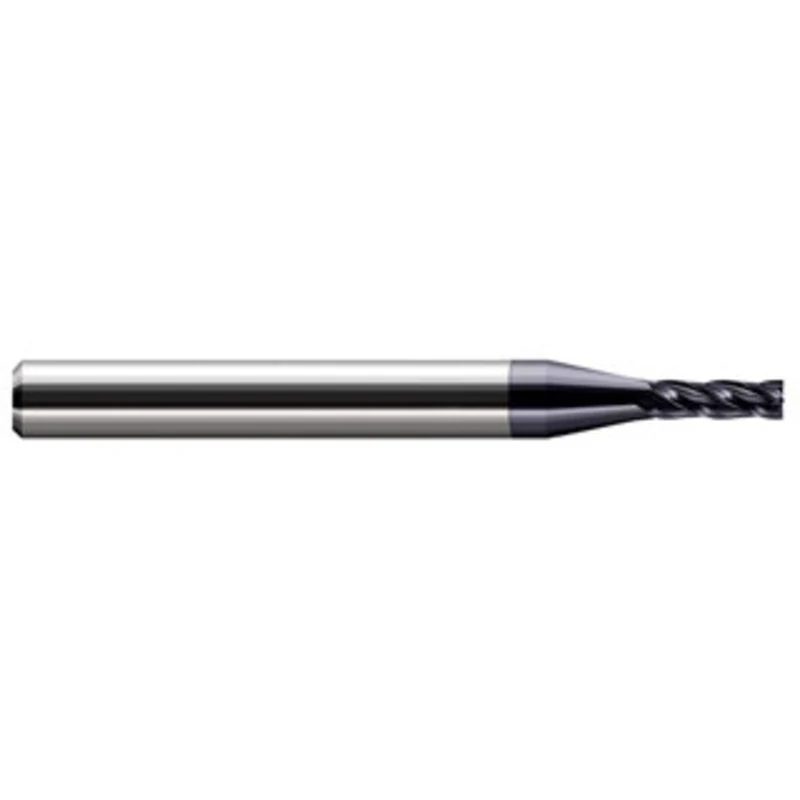 Harvey Tool 1mm, 0.117 LOC, 1/8 Shank Diam, 1-1/2 OAL, 4 Flute Solid Carbide Square End Mill Single End, AlTiN Finish...