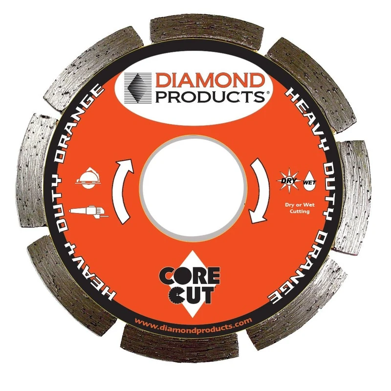 Heavy Duty Orange Segmented Small Diameter Diamond Blade 4" E5H 5 Pack