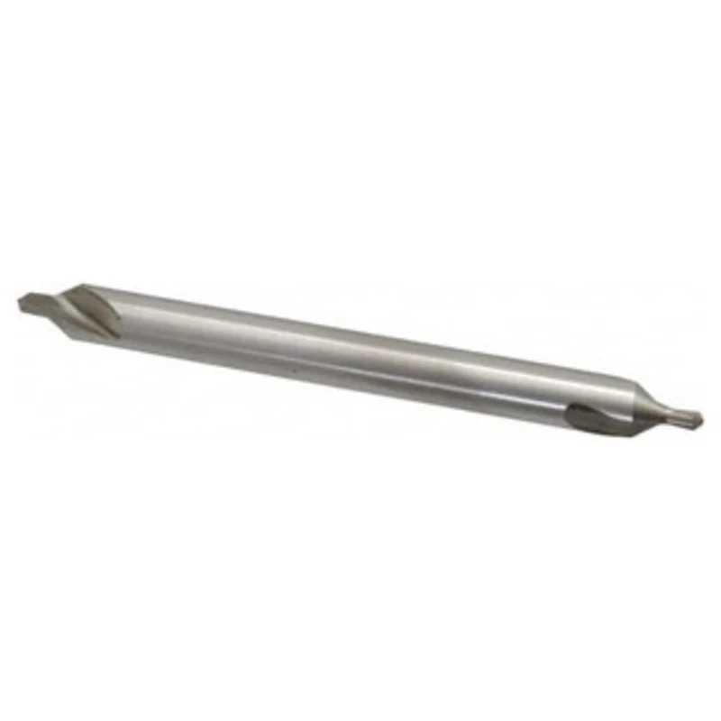 Interstate HSS 60 Combined Drill & Countersink, Long Plain Type, Size #6, 6 Overall Length - 43-263-3