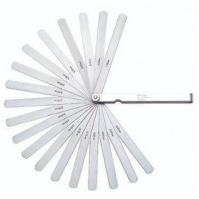 Jeu de jauges - Jeu de jauges d'paisseur mtriques Mitutoyo, droites, 0,05 1 mm, 184-303S
