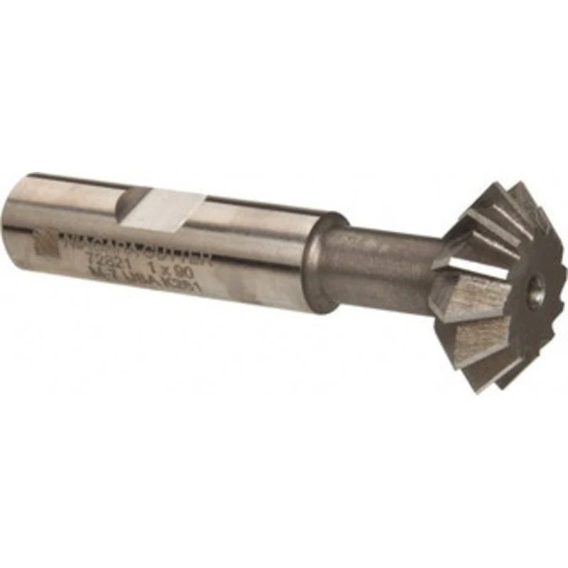 KEO 1 1 Cut Diam, 3/8 Cut Width, 1/2 Shank, High Speed Steel Double-Angle Cutter Uncoated, 12 Teeth, 2-29/32 OAL, Wel...