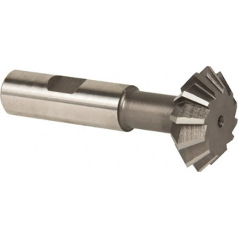 KEO 1-3/8 1-3/8 Cut Diam, 1/2 Cut Width, 5/8 Shank, High Speed Steel Double-Angle Cutter Uncoated, 14 Teeth, 3-9/32 O...
