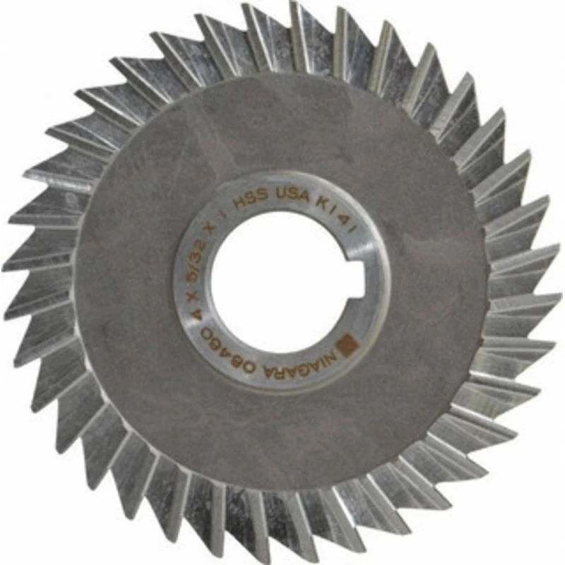 KEO 4 Diam x 5/32 Thick Straight Tooth Side Chip Saw 1 Arbor Hole Diam, High Speed Steel, Uncoated, 36 Teeth, with Ke...