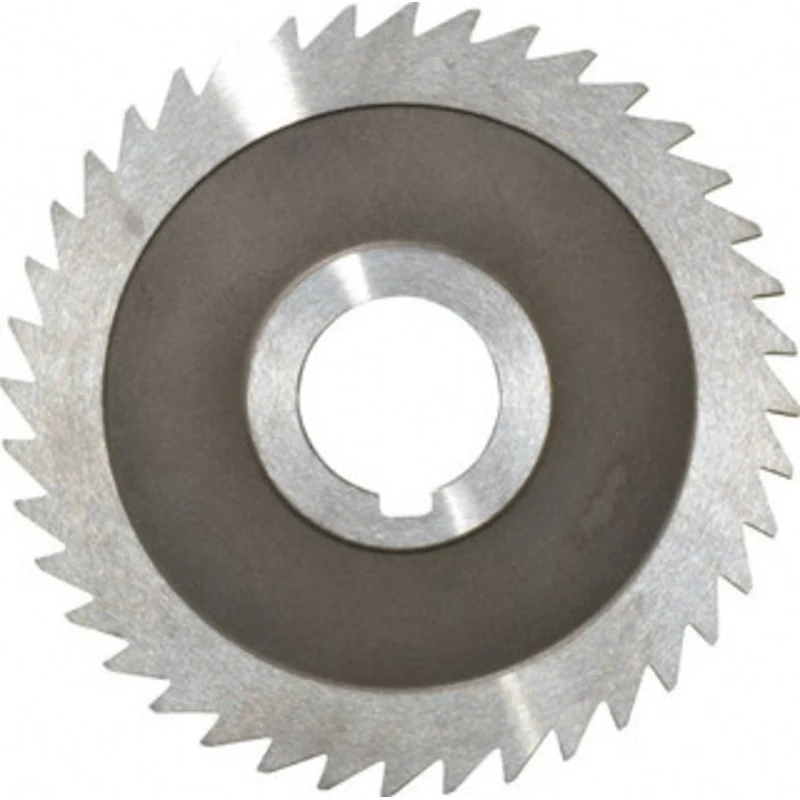 KEO 4 x 1/8, 1 Arbor, 40-Tooth High Speed Steel Slitting & Slotting Saw Uncoated, RH Cut, Straight Teeth, Concave Gro...