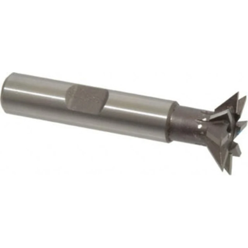 KEO 45 3/4 Cut Diam, 3/16 Cut Width, High Speed Steel Dovetail Cutter Uncoated, 3/8 Shank Diam, 1-9/16 Shank Length, ...