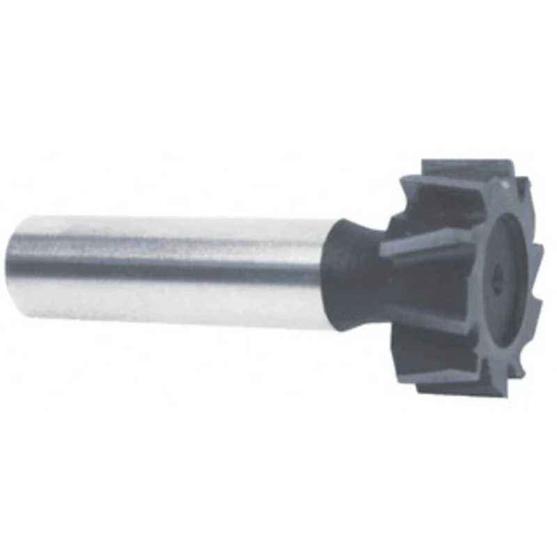 KEO ANSI 1011 (Old Std # 23) 1-3/8 Cut Diam, 5/16 Cut Width, 1/2 Shank, Staggered-Tooth Woodruff Keyseat Cutter High ...