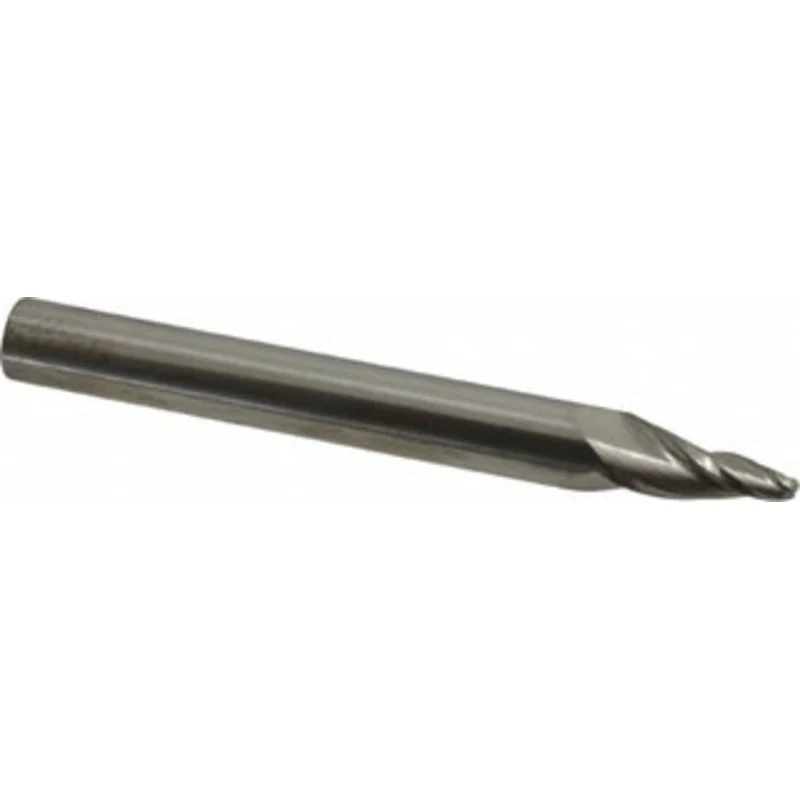 Accupro 1mm Diam RH Solid Carbide 1-Flute Single Edge Upcut Spiral Router Bit Uncoated, 5mm LOC, 3mm Shank Diam, 57mm...