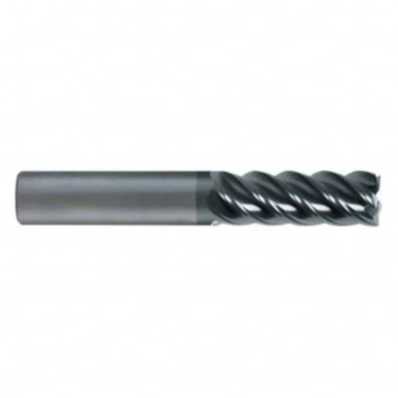 KYOCERA SGS 10mm, 22mm LOC, 10mm Shank Diam, 75mm OAL, 5 Flute, Solid Carbide Square End Mill Single End, AlTiN Finis...