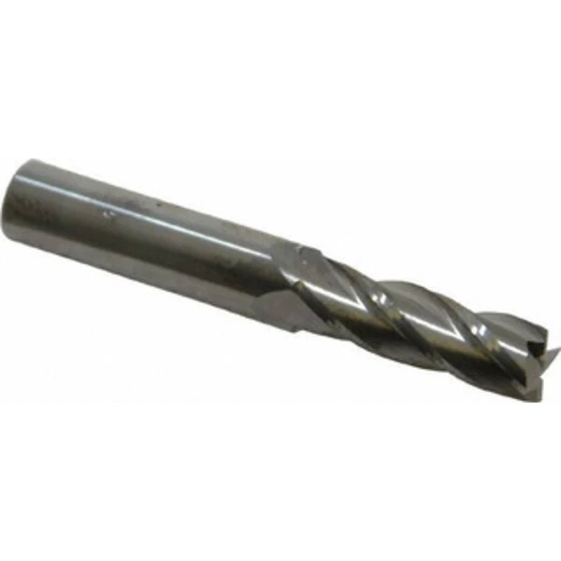 KYOCERA SGS 11/32, 1 LOC, 3/8 Shank Diam, 2-1/2 OAL, 4 Flute, Solid Carbide Square End Mill Single End, Uncoated, Spi...