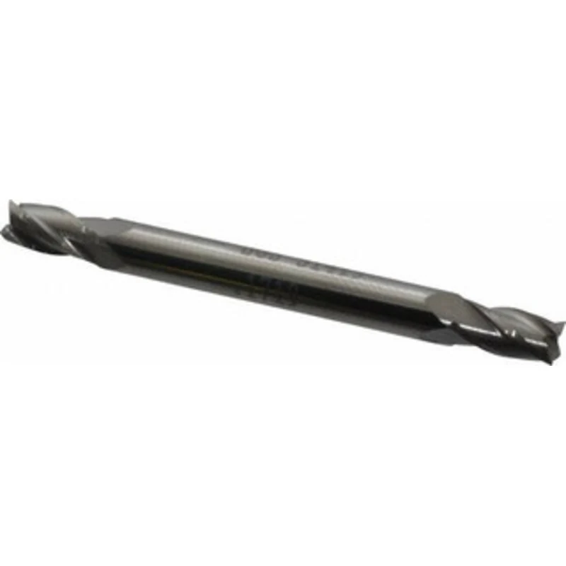 KYOCERA SGS 11/64, 5/16 LOC, 3/16 Shank Diam, 2 OAL, 4 Flute, Solid Carbide Square End Mill Double End, Uncoated, Spi...