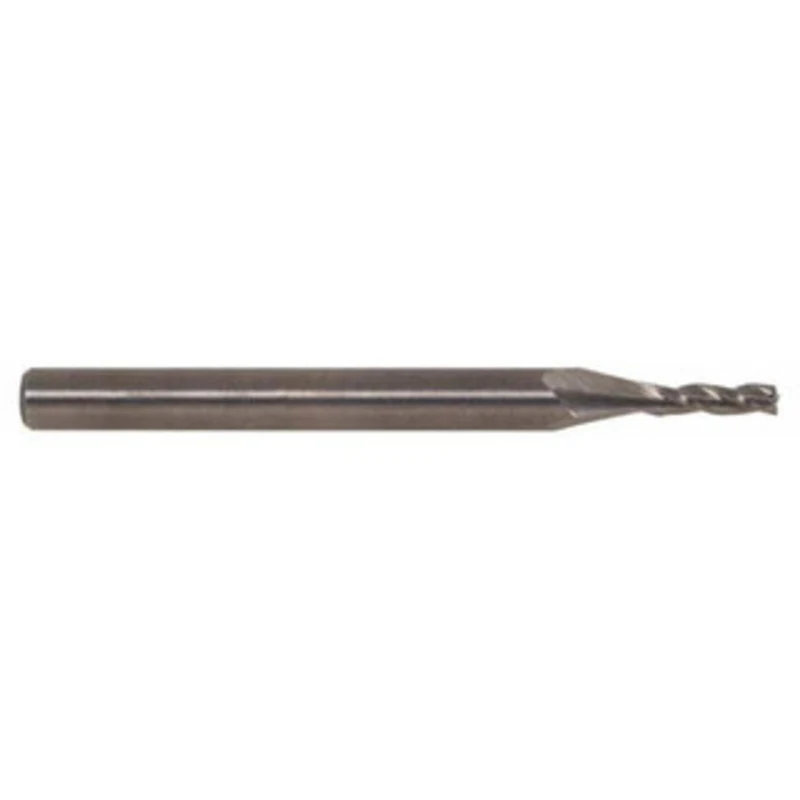 KYOCERA SGS 15/32, 1 LOC, 1/2 Shank Diam, 3 OAL, 3 Flute, Solid Carbide Square End Mill Single End, Uncoated, Spiral ...