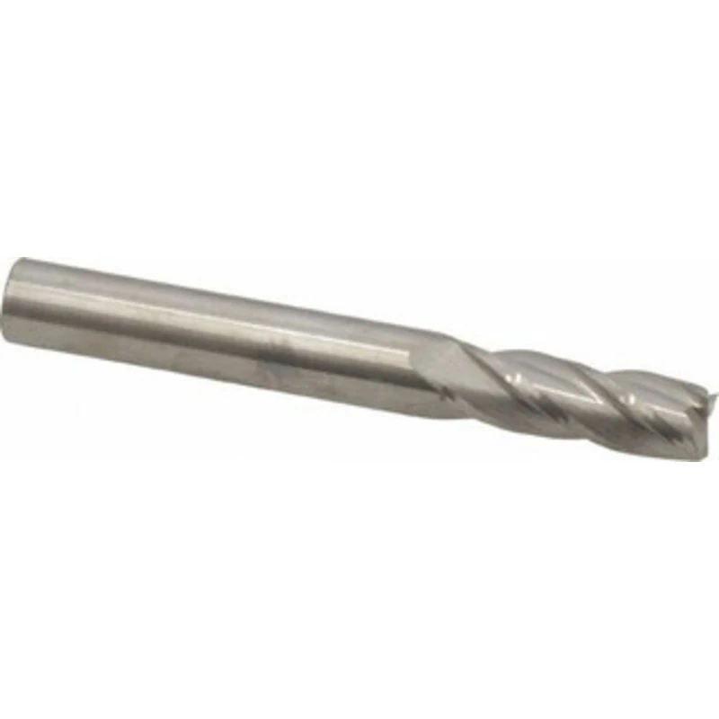 KYOCERA SGS 19/64, 13/16 LOC, 5/16 Shank Diam, 2-1/2 OAL, 4 Flute, Solid Carbide Square End Mill Single End, Uncoated...