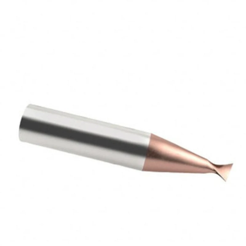 KYOCERA SGS 1/2, 1 LOC, 1/2 Shank Diam, 3 OAL, 2 Flute, Solid Carbide Square End Mill Single End, TiCN Finish, Spiral...