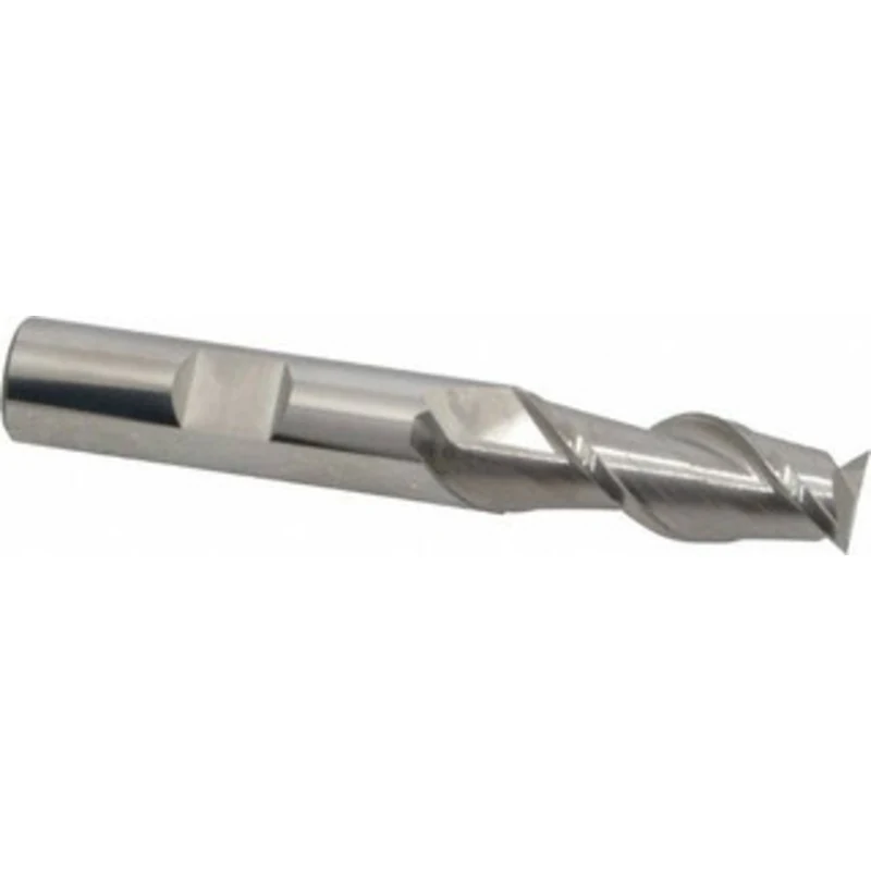 KYOCERA SGS 1/2, 1-1/4 LOC, 1/2 Shank Diam, 3-1/4 OAL, 2 Flute, Solid Carbide Square End Mill Single End, Uncoated, S...