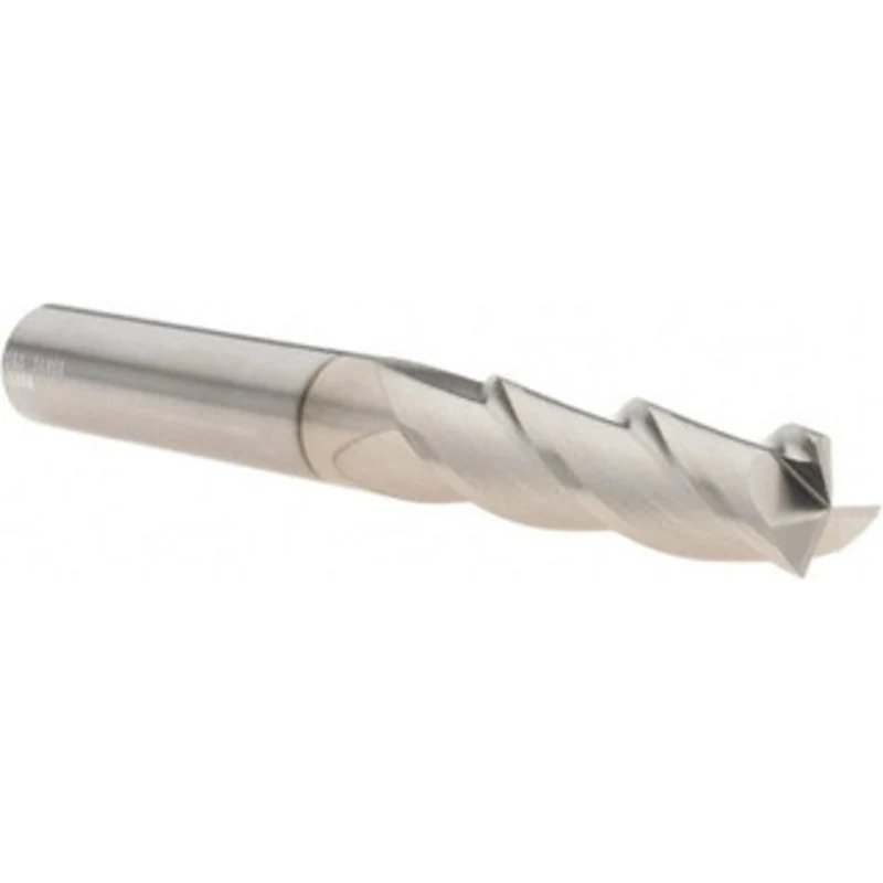 KYOCERA SGS 1/2, 1-5/8 LOC, 1/2 Shank Diam, 4 OAL, 3 Flute, Solid Carbide Square End Mill Single End, TiB2 Finish, Sp...