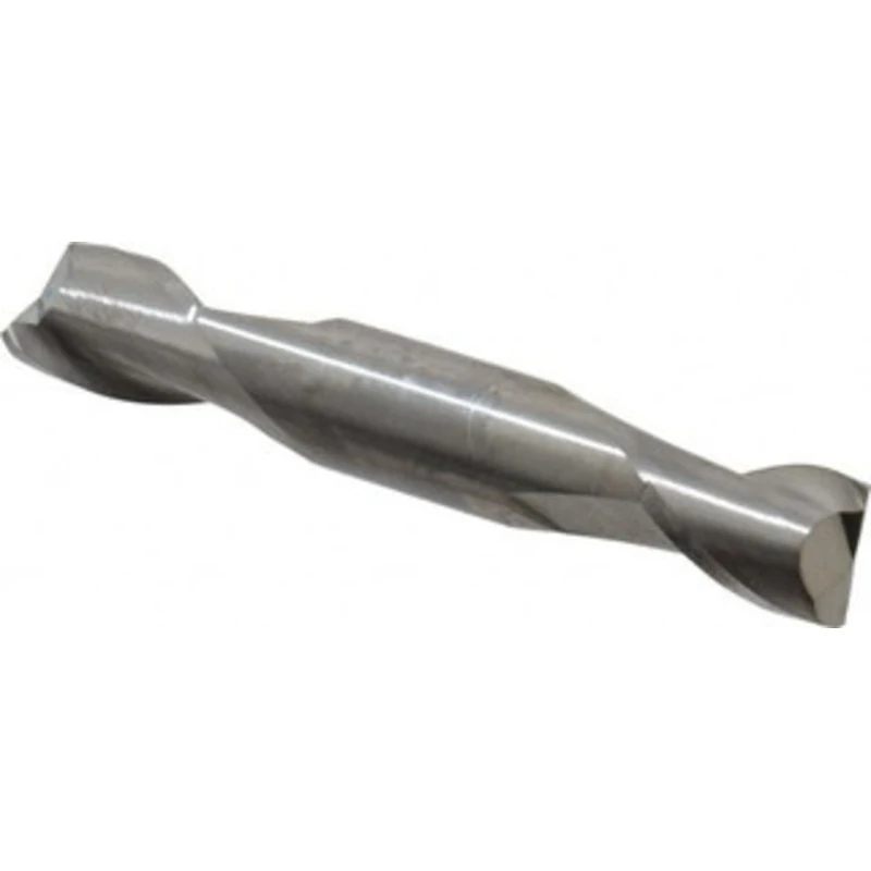 KYOCERA SGS 1/2, 5/8 LOC, 1/2 Shank Diam, 3 OAL, 2 Flute, Solid Carbide Square End Mill Double End, Uncoated, Spiral ...