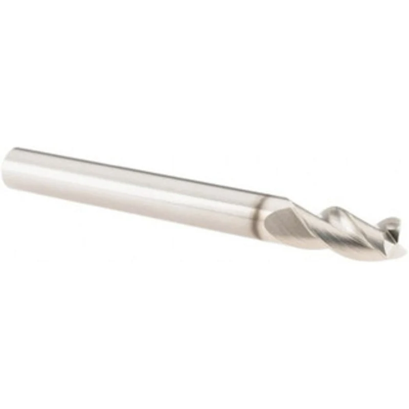 KYOCERA SGS 1/4, 1/2 LOC, 1/4 Shank Diam, 2-1/2 OAL, 3 Flute, Solid Carbide Square End Mill Single End, TiB2 Finish, ...