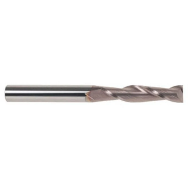 KYOCERA SGS 1/8, 3/4 LOC, 1/8 Shank Diam, 2-1/4 OAL, 2 Flute, Solid Carbide Square End Mill Single End, TiCN Finish, ...
