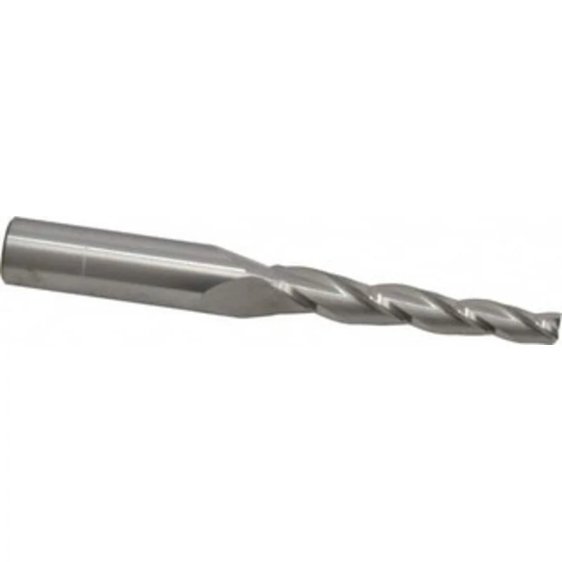 KYOCERA SGS 2 per Side 1/4 Small End Diam 2 LOC 3-Flute Solid Carbide Tapered Square End Mill Uncoated, 1/2 Shank Dia...