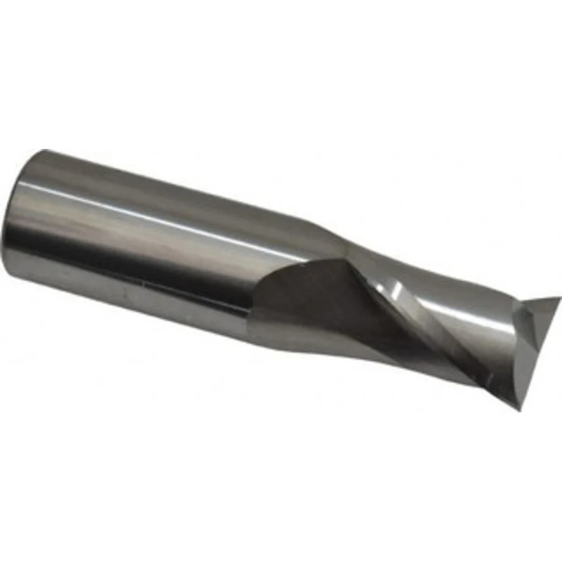 KYOCERA SGS 3/4, 1 LOC, 3/4 Shank Diam, 3 OAL, 2 Flute, Solid Carbide Square End Mill Single End, Uncoated, Spiral Fl...