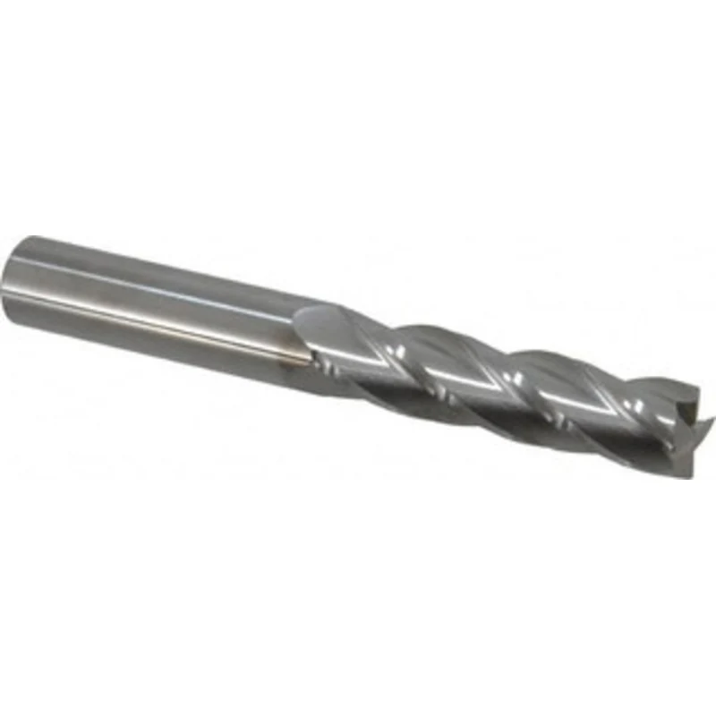 KYOCERA SGS 3/4, 3 LOC, 3/4 Shank Diam, 6 OAL, 4 Flute, Solid Carbide Square End Mill Single End, Uncoated, Spiral Fl...