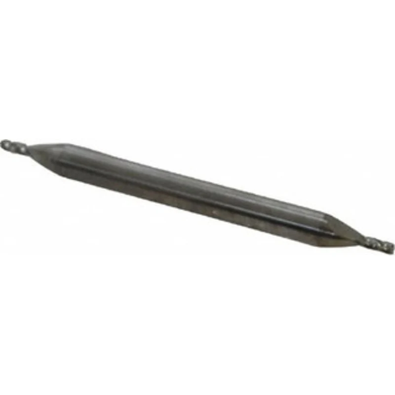KYOCERA SGS 3/64, 3/32 LOC, 1/8 Shank Diam, 1-1/2 OAL, 4 Flute, Solid Carbide Square End Mill Double End, Uncoated, S...