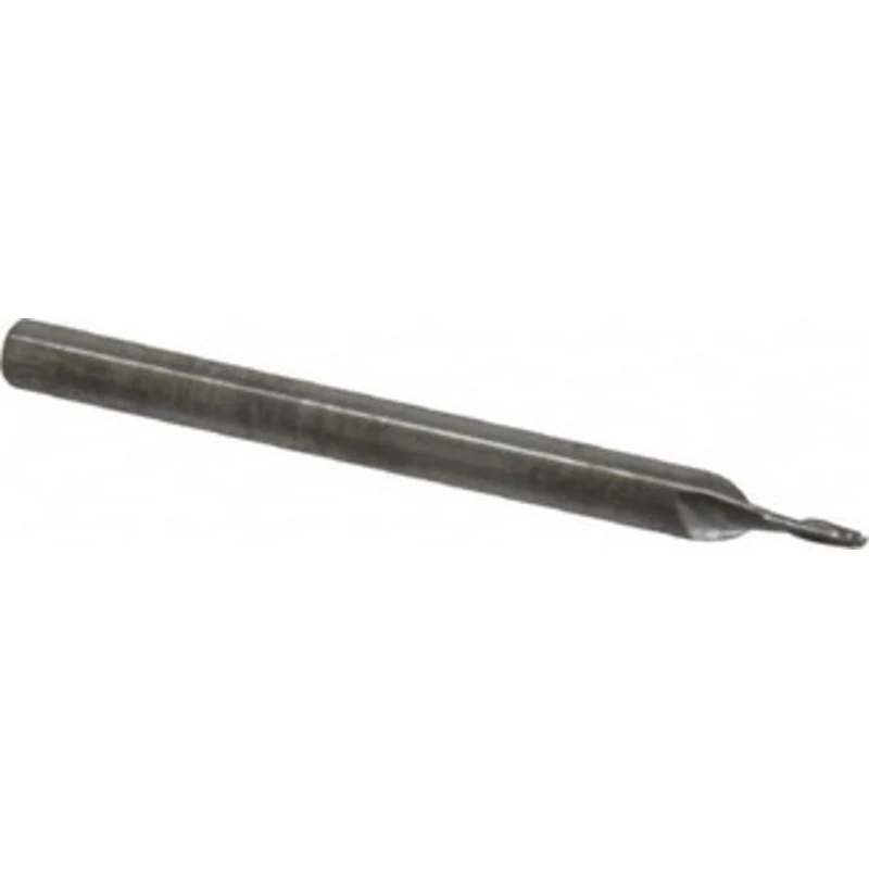 KYOCERA SGS 3/64, 7/64 LOC, 1/8 Shank Diam, 1-1/2 OAL, 2 Flute, Solid Carbide Square End Mill Single End, Uncoated, S...