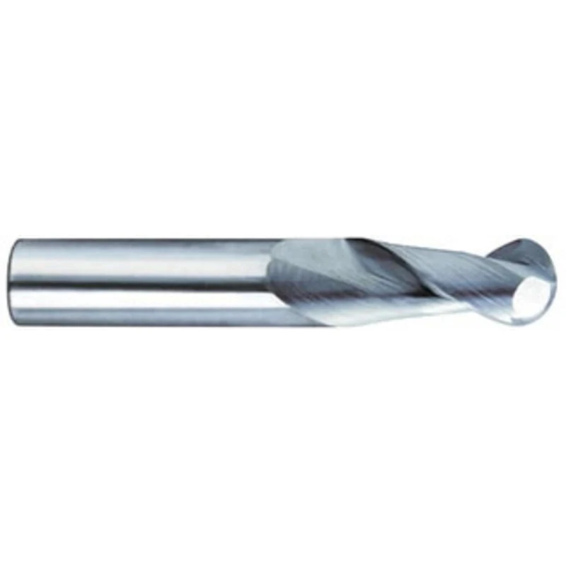 KYOCERA SGS 3/8, 1/2 LOC, 3/8 Shank Diam, 4 OAL, 2 Flute, Solid Carbide Square End Mill Single End, TiB2 Finish, Spir...
