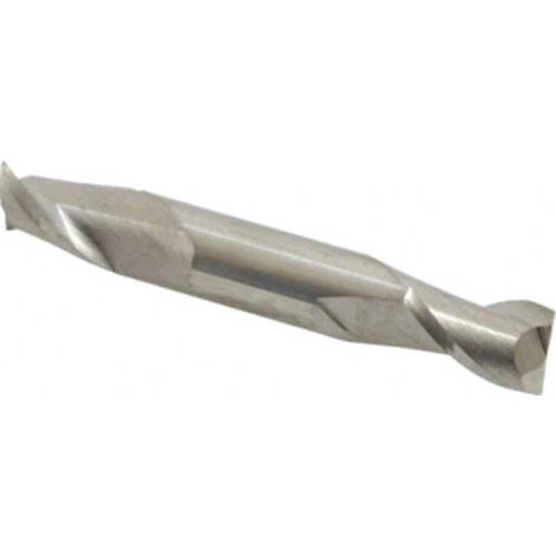 KYOCERA SGS 3/8, 9/16 LOC, 3/8 Shank Diam, 2-1/2 OAL, 2 Flute, Solid Carbide Square End Mill Double End, Uncoated, Sp...