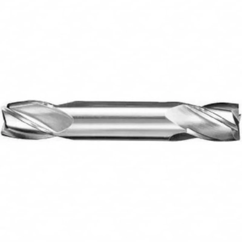 KYOCERA SGS 3/8, 9/16 LOC, 3/8 Shank Diam, 2-1/2 OAL, 4 Flute, Solid Carbide Square End Mill Double End, TiCN Finish,...