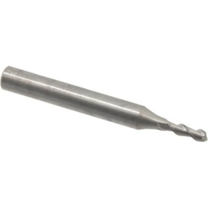 KYOCERA SGS 3mm, 8mm LOC, 6mm Shank Diam, 52mm OAL, 2 Flute, Solid Carbide Square End Mill Single End, Uncoated, Spir...