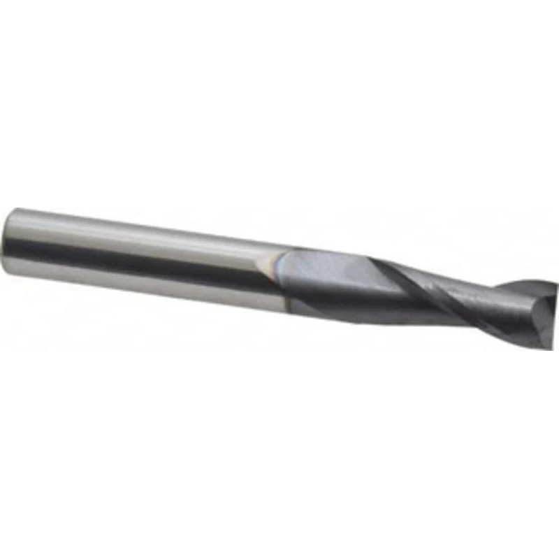KYOCERA SGS 5/16, 13/16 LOC, 5/16 Shank Diam, 2-1/2 OAL, 2 Flute, Solid Carbide Square End Mill Single End, AlTiN Fin...