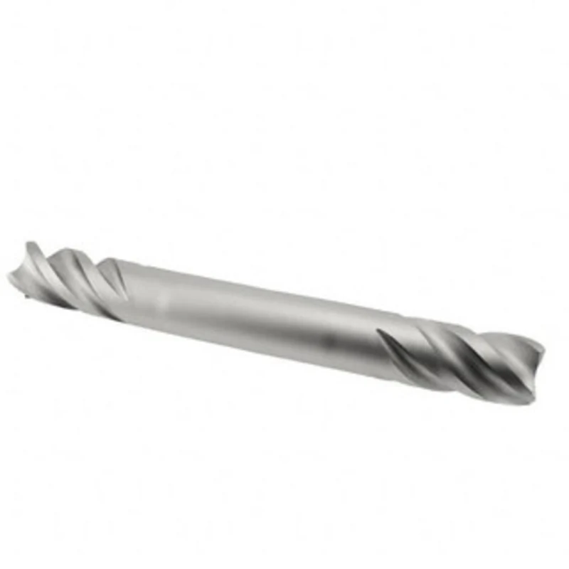 KYOCERA SGS 5/16, 1/2 LOC, 5/16 Shank Diam, 2-1/2 OAL, 4 Flute, Solid Carbide Square End Mill Double End, Uncoated, S...