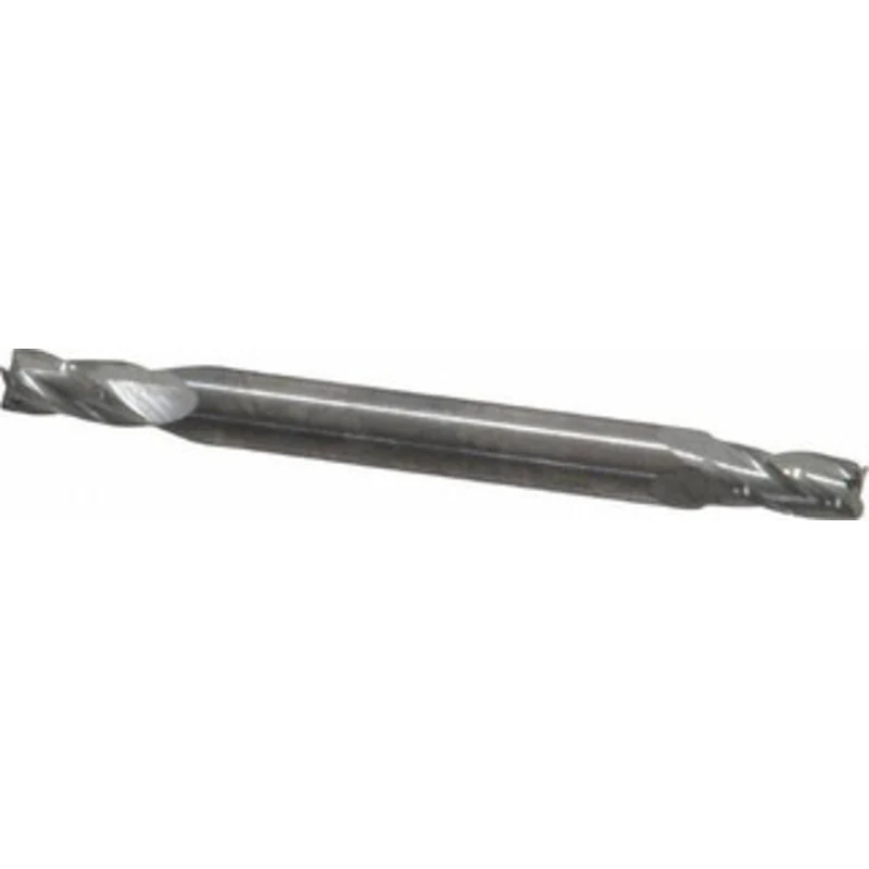 KYOCERA SGS 5/32, 5/16 LOC, 3/16 Shank Diam, 2 OAL, 4 Flute, Solid Carbide Square End Mill Double End, Uncoated, Spir...