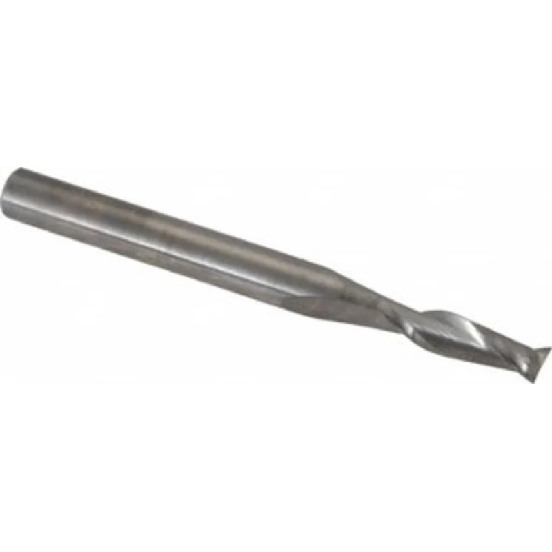 KYOCERA SGS 5/32, 9/16 LOC, 3/16 Shank Diam, 2 OAL, 2 Flute, Solid Carbide Square End Mill Single End, Uncoated, Spir...