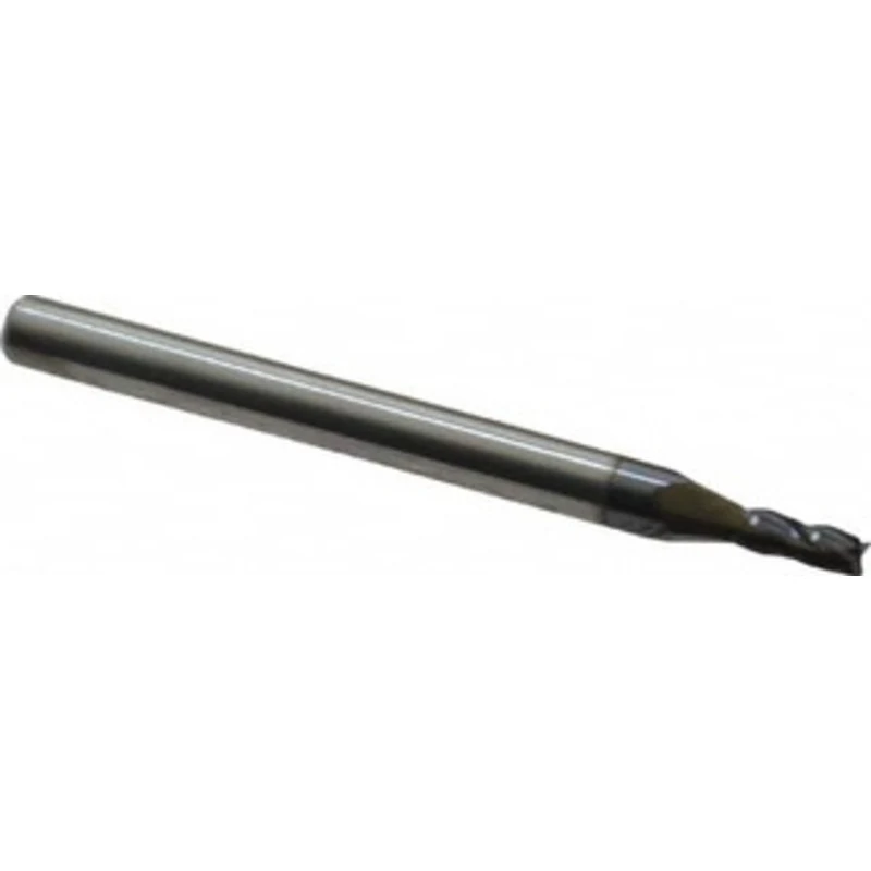 KYOCERA SGS 5/64, 3/16 LOC, 1/8 Shank Diam, 1-1/2 OAL, 4 Flute, Solid Carbide Square End Mill Single End, AlTiN Finis...