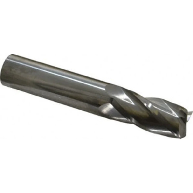 KYOCERA SGS 1, 2-5/8 LOC, 1 Shank Diam, 6 OAL, 3 Flute, Solid Carbide Square End Mill Single End, Uncoated, Spiral Fl...