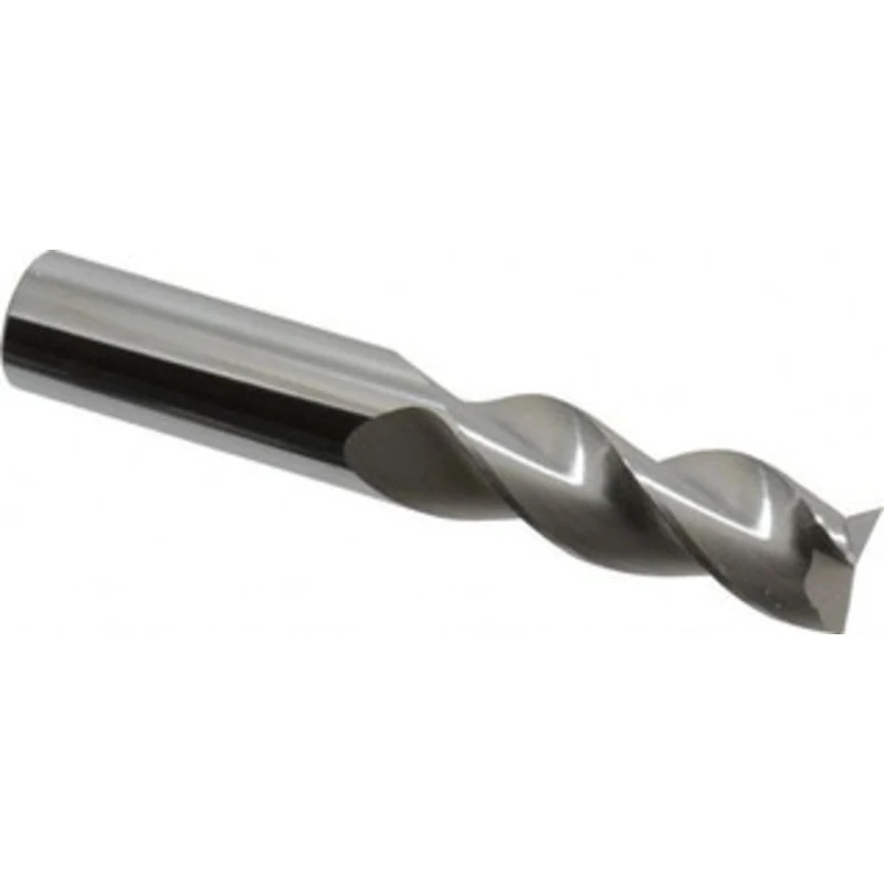 KYOCERA SGS 5/8, 1-5/8 LOC, 5/8 Shank Diam, 3-3/4 OAL, 3 Flute, Solid Carbide Square End Mill Single End, Uncoated, S...