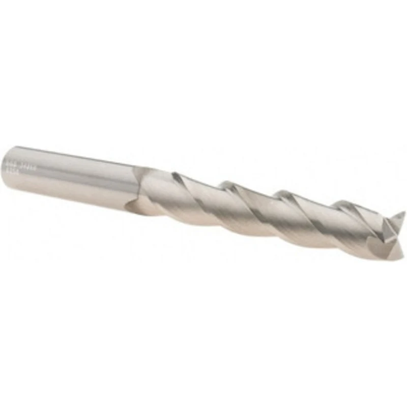 KYOCERA SGS 5/8, 3-1/4 LOC, 5/8 Shank Diam, 6 OAL, 3 Flute, Solid Carbide Square End Mill Single End, TiB2 Finish, Sp...
