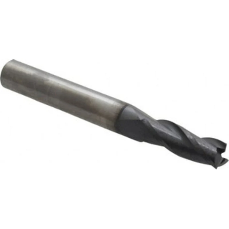 KYOCERA SGS 9/32, 3/4 LOC, 5/16 Shank Diam, 2-1/2 OAL, 3 Flute, Solid Carbide Square End Mill Single End, AlTiN Finis...