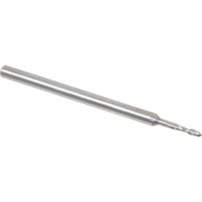 LMT Onsrud LP 1/16 Diam RH Solid Carbide 2-Flute Ball End Taper Upcut Spiral Router Bit Uncoated, 1/4 LOC, 1/8 Shank ...