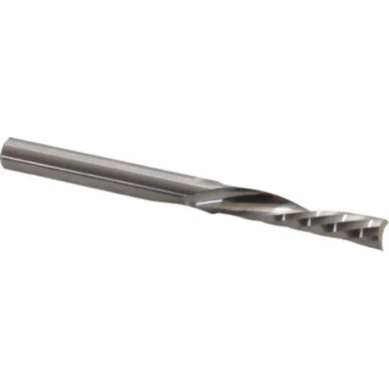 LMT Onsrud LP 1/4 Diam RH Solid Carbide 1-Flute Single Edge Downcut Spiral Router Bit Uncoated, 1-1/4 LOC, 1/4 Shank ...