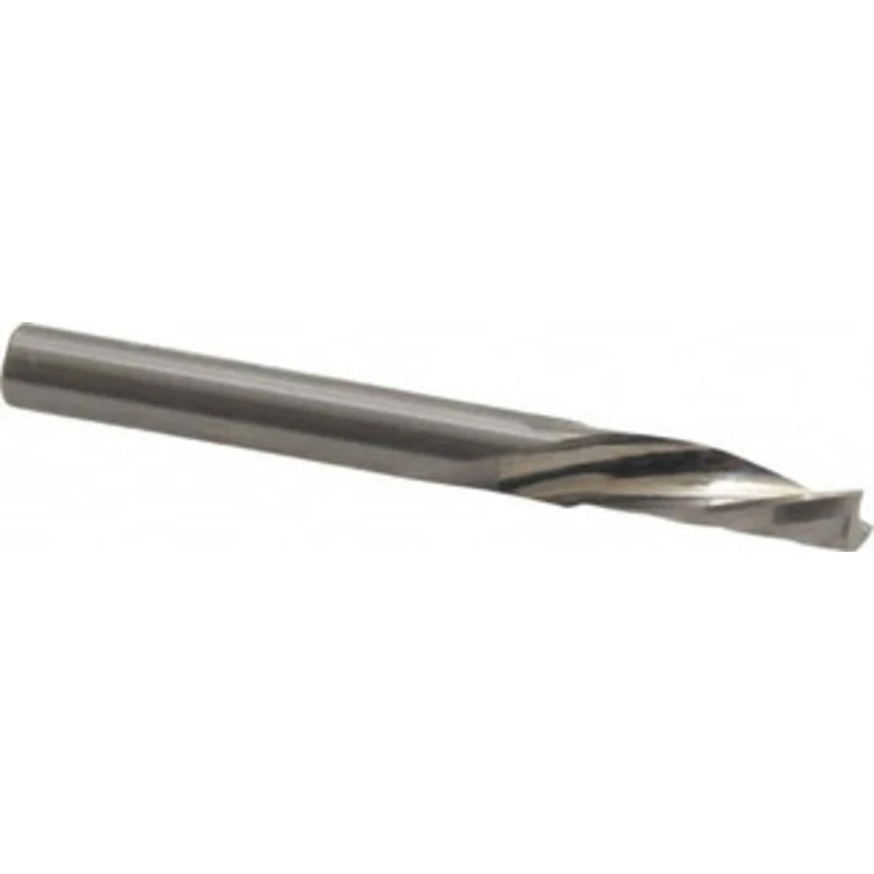 LMT Onsrud LP 1/4 Diam RH Solid Carbide 1-Flute Single Edge Downcut Spiral Router Bit Uncoated, 3/4 LOC, 1/4 Shank Di...