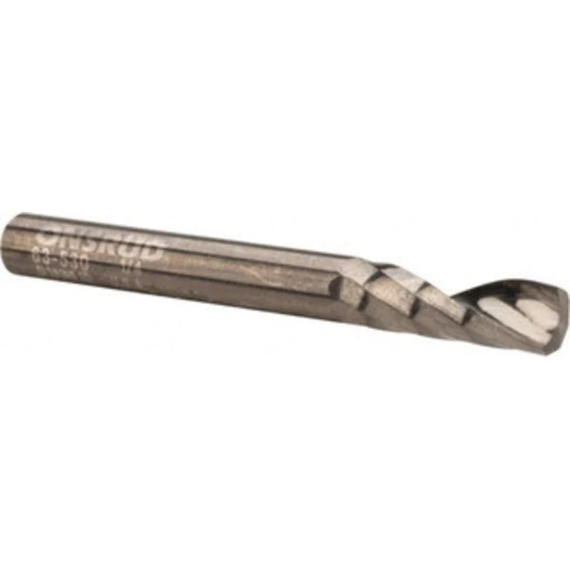 LMT Onsrud LP 1/4 Diam RH Solid Carbide 1-Flute Single Edge Upcut Spiral Router Bit Uncoated, 3/4 LOC, 1/4 Shank Diam...